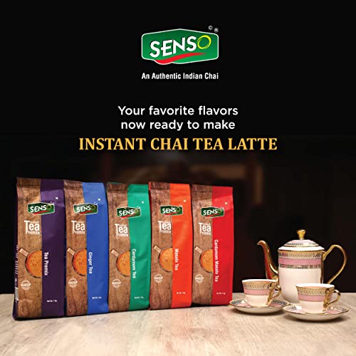 Image of Senso Ginger Natural Care Tea 1 kg Pack - Incredibly Authentic | Strong Chai | Premium Powder | Ginger Chai |Desi Chai | Readymade Tea | Adhrak Chai | Tea Ginger Mix (Pack of 1)-Natural Ayurvedic Herbs for Immunity Tea premix