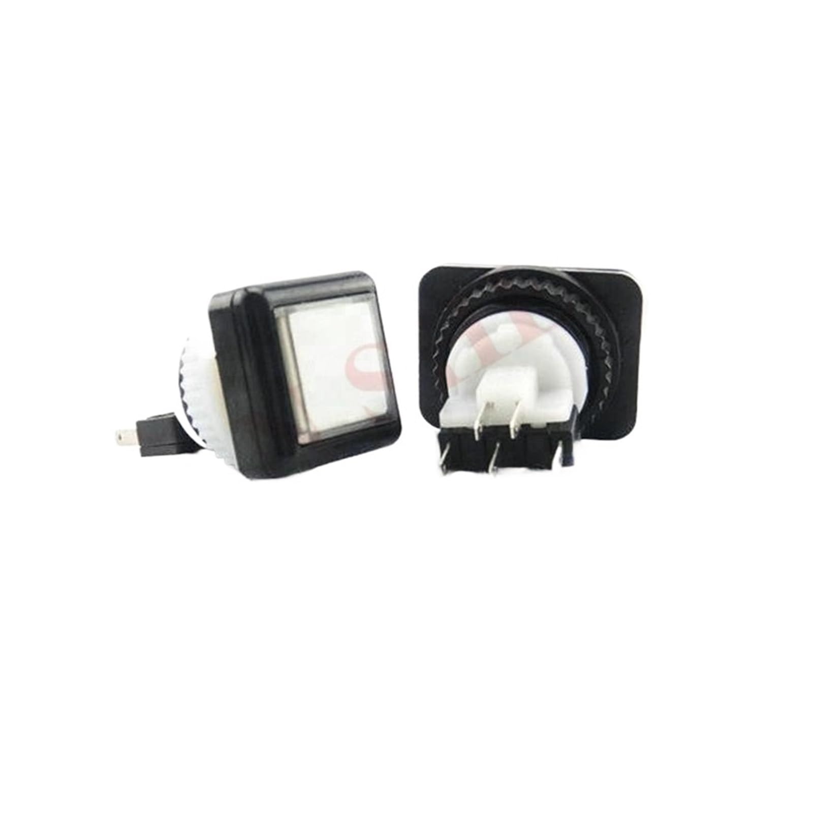 50 Pezzi/Lotto Personalizzati 27 * 27 MM Piccolo Quadrato Illuminato Pulsante Momentaneo A LED con Microinterruttori per Macchina da Gioco Arcade