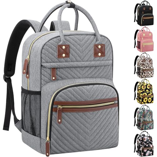 Image of Tenot Diaper Bag Backpack Tote with Insulated Pockets for Men Baby Boys Girls Newborn Unisex Tactical Large Capacity, Multifunctional Waterproof Grey