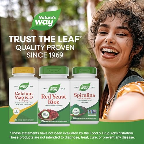 Nature's Way Red Yeast Rice, 600 mg per Serving, Vegan, 120 Capsules - image 7