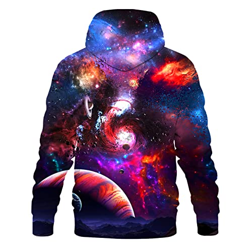 LAIDIPAS Men Women 3D Hooded Hoodies Fashion Long Sleeve Pullover Hooded Sweatshirt Top with Pocket - Image 3