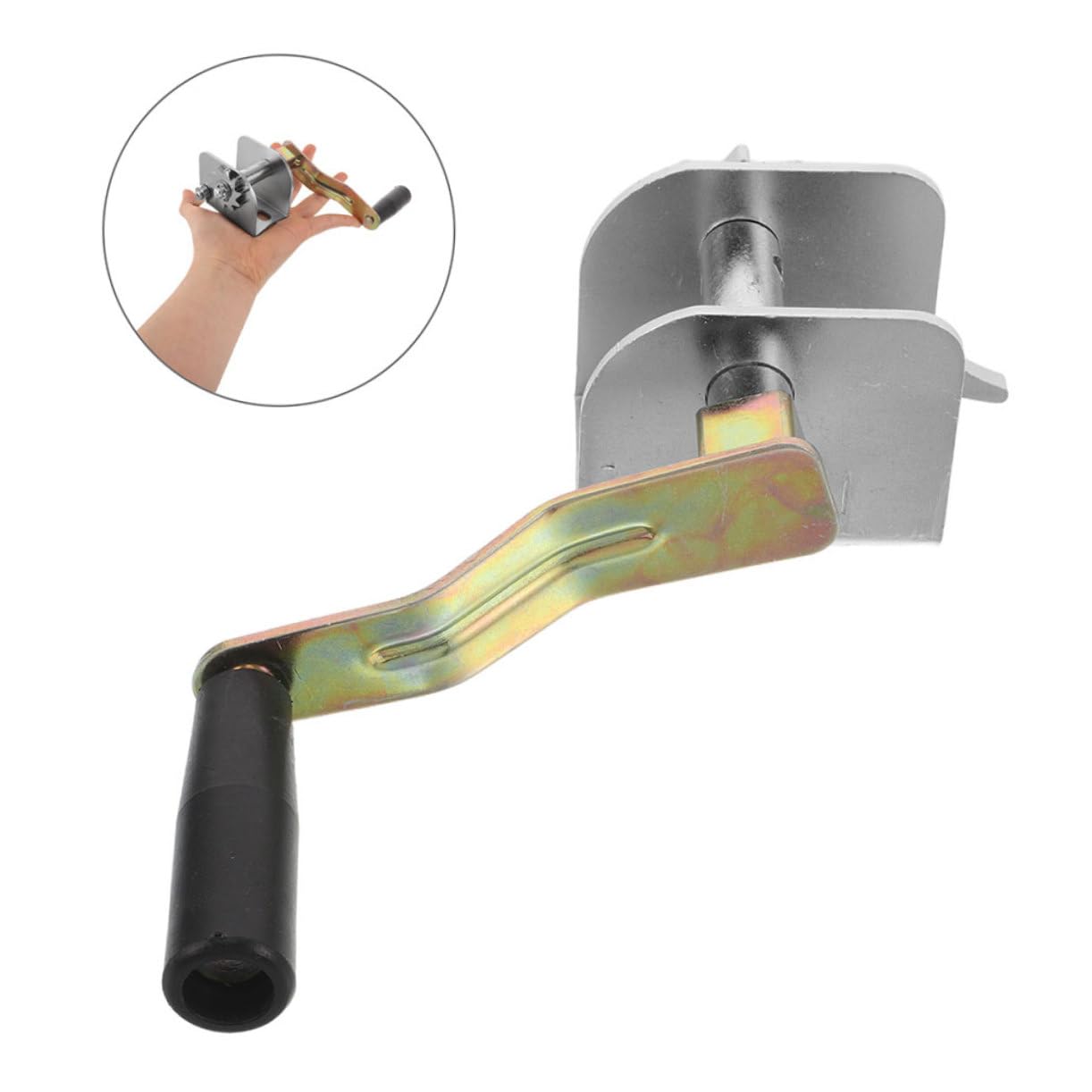 2 Stück Netzspannwinde aus Robustem Material Handbetriebener Seilspanner für Volleyball und Badmintonpfosten Wetterfestes Netzspannsystem für Outdoor Sportgeräte