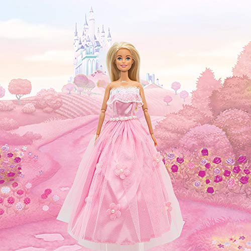 SOTOGO 101 Pieces Doll Clothes and Accessories for 11.5 Inch Girl Doll Different Occasions Include 17 Sets Handmade Doll Outfits Party Doll Gown Fashion Doll Dresses and 84 Pieces Doll Accessories - Thumbnail 7