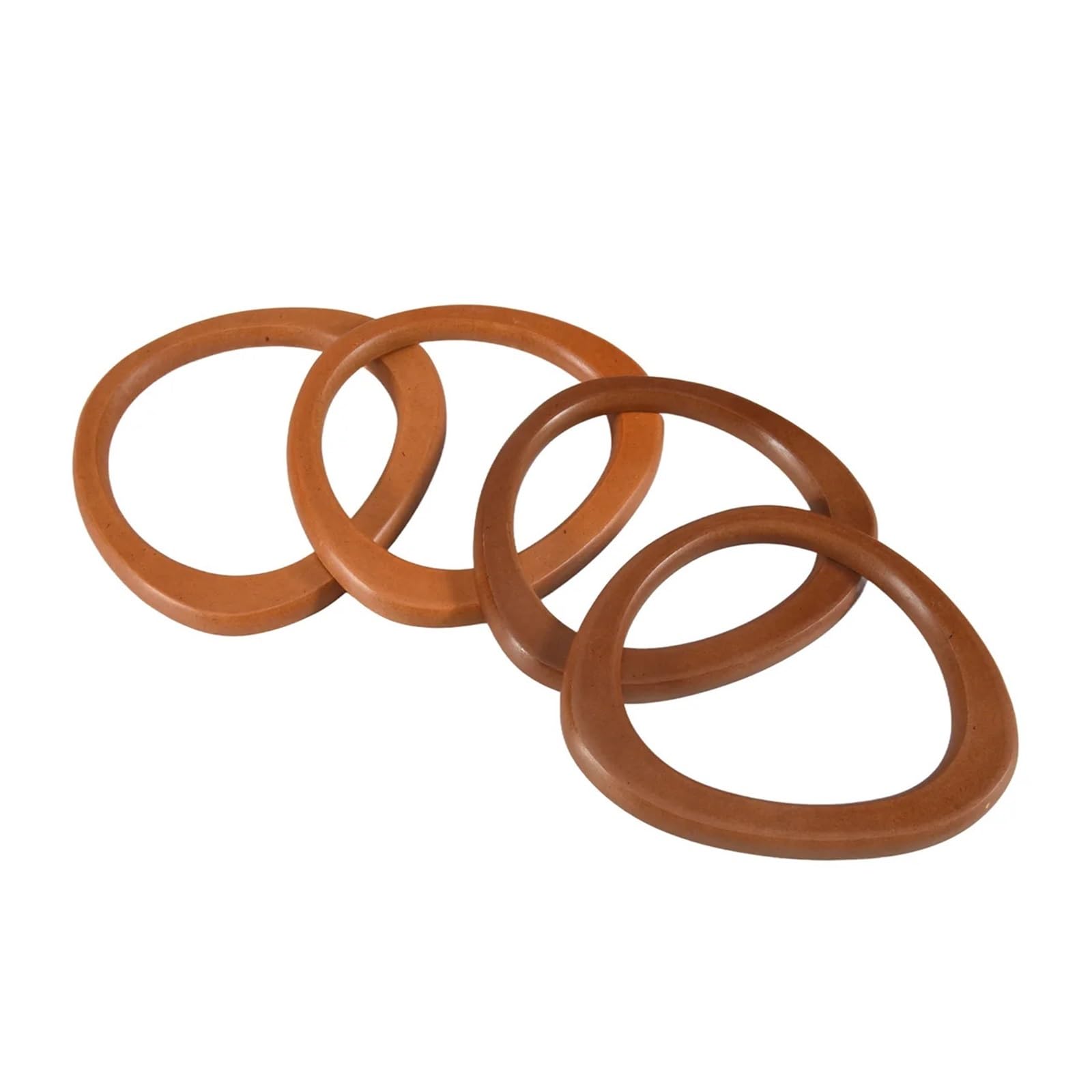 4 piezas mango de madera for bolso Para Bolsos | Herramienta circular con asas de madera for bolso de punto de ganchillo, bolso de playa, bolso de paja