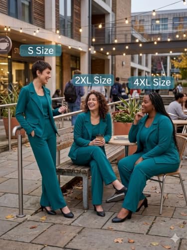 Image of Leriya Fashion Co ord Set For Women Stylish | Lycra Blend Western Blazer Suit 3 Piece Co ord Set | Casual Blazer For Women Stylish Formal Professional Office Wear