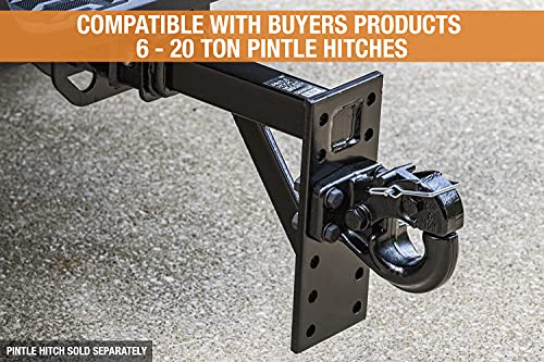 Image of Buyers Products PM1012 Pintle Hook Mount, 6 Position Adjustable Trailer Hitch Receiver for 2 Inch Trucks, 10,000 lb MGTW, Heavy-Duty Tow Hitch, 2,000 MVL Rated