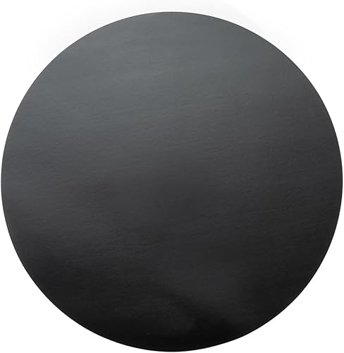 Vista 79 de Mantel individual ovalado de vinilo gris - en relieve - 16 x 12 pulgadas - caja de 6 unidades - Restaurantware