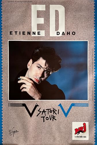 Poster Satori Etienne Daho pour une deco de salon retro pop