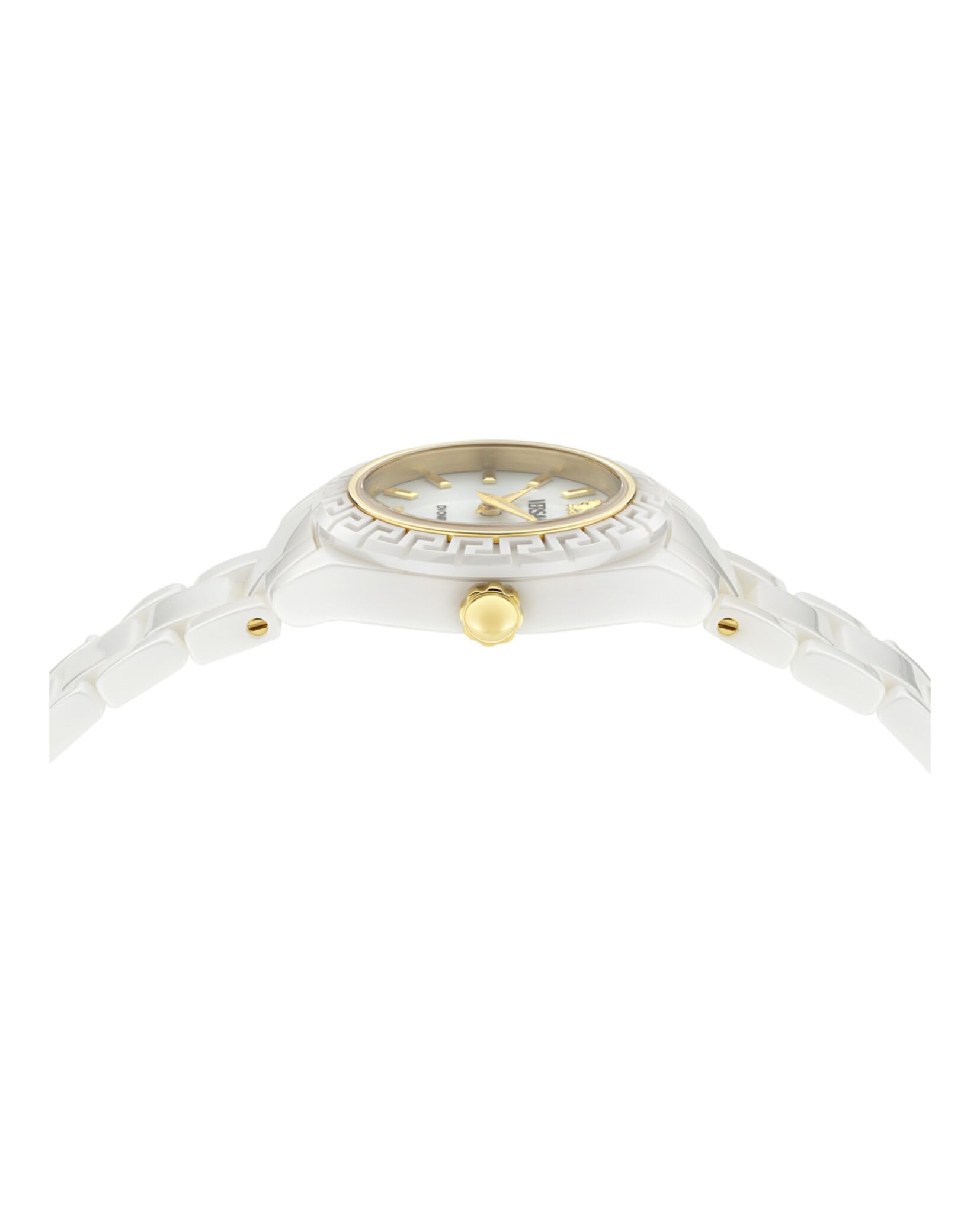 Versace Orologio Analogico al Quarzo Svizzero da Donna con Cinturino in Ceramica VE9F00224