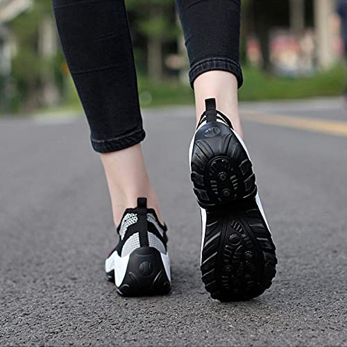 Optigard Women's Mesh Slip On Sock Walking Sneakers with Arch Support Lightweight Breathable Running Shoes Shallow Mouth Platform Comfortable Work Shoes3