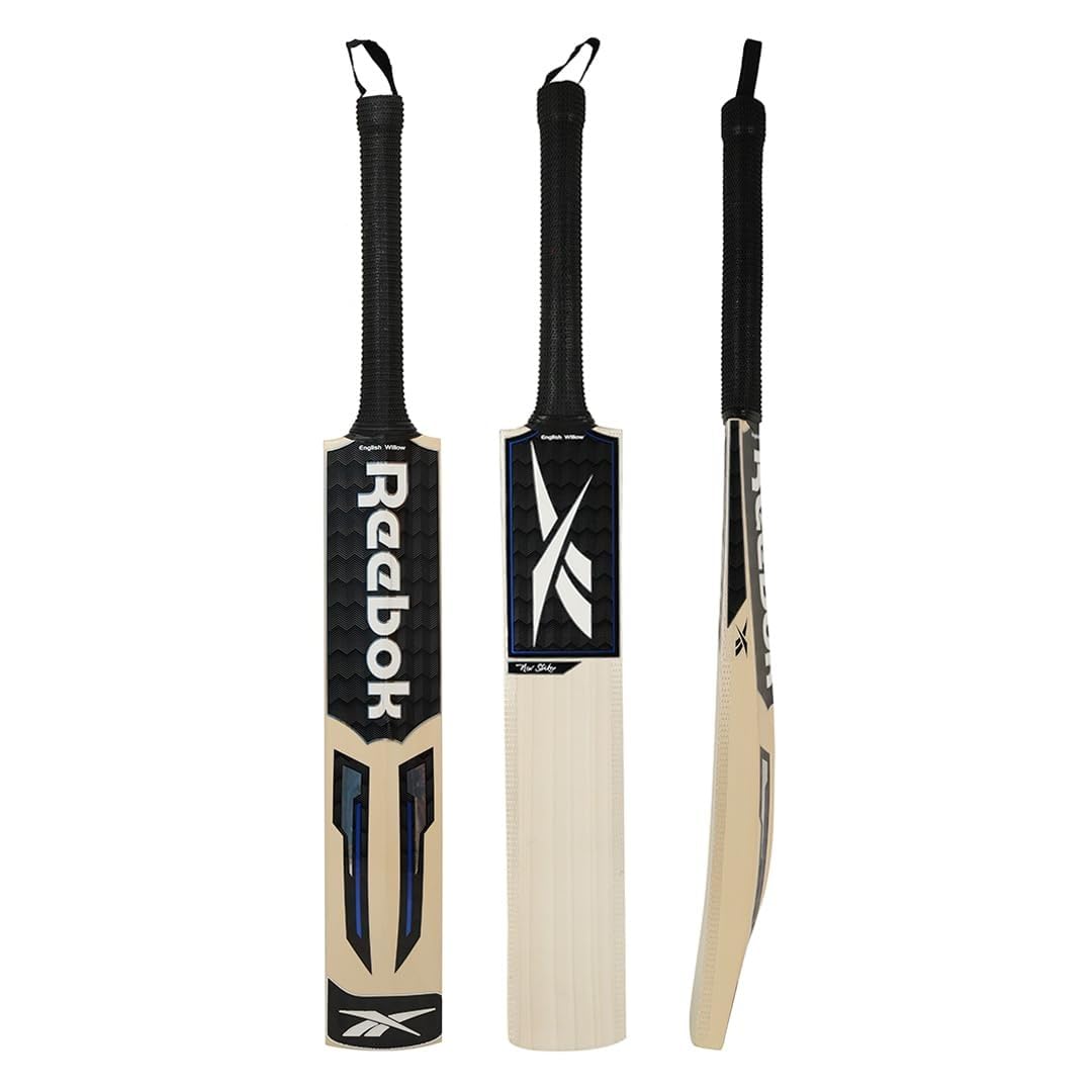 Reebok New Striker Cricket Bat, Premium Grade English Willow, Lightweight Pickup, Extended Sweet Spot, for Leather Ball Cricket-image-14