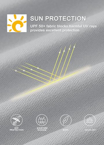 image for Willit Boy's UPF 50+ Sun Protection Shirt Long Sleeve Rash Guard Swim 