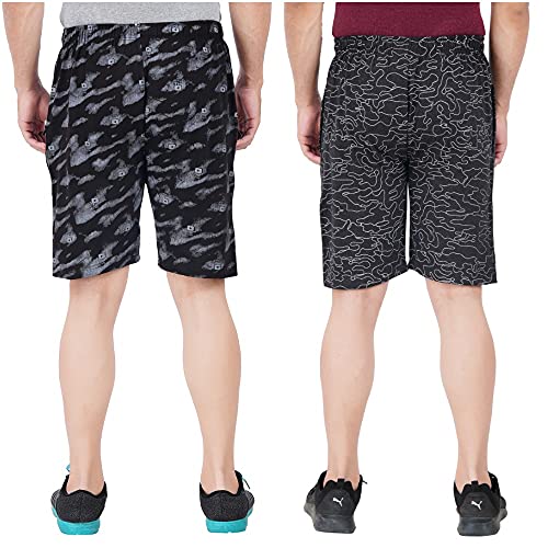 Image of FEEL TRACK Men Cotton Regular Fit Shorts