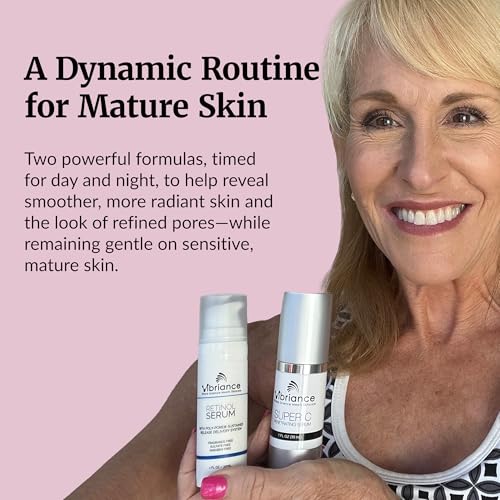 Image of Vibriance Dynamic Duo Skincare Bundle | Super C Vitamin Serum, Retinol Skin Care Set - Age-Defying Night and Day Retinol and Vitamin C Serum for Face Routine Skincare Kit (Pack of 2)