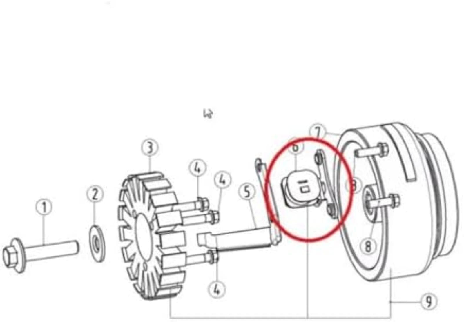 Wivplex Componente elettrico: bobina di accensione, statore, sensore magnetico, generatore di impulsi, per Dt230 Mt250 - Ricambi e accessori per moto Hengjian Bobina di accensione per moto