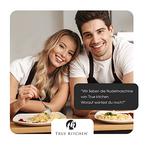 True Kitchen® Pastamachine handmatig handmatig met Bella Pasta machine voor lasagne, ravioli, spaghetti en tagliatelle I volledig van roestvrij staal met metalen handvat - Image 8