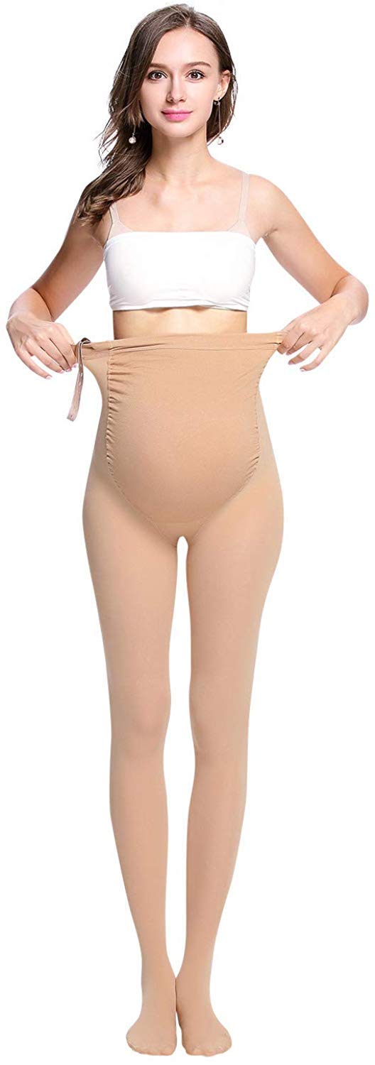 2 Pack Medias Invernales Premama Panty para Futura Mama Pantimedias para Mujeres embarazadas Leggings 320D