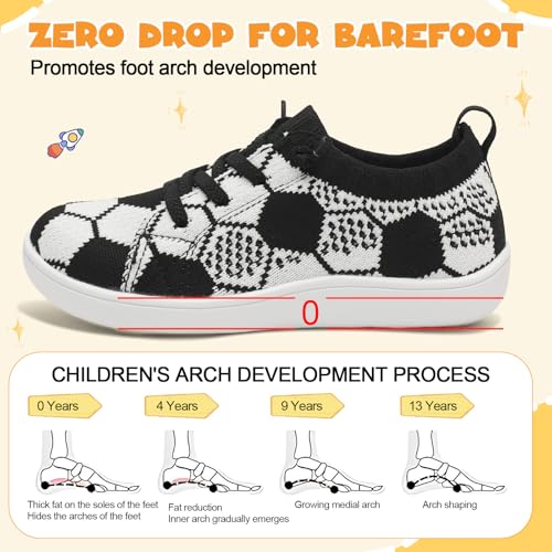 Image of LeIsfIt Toddler Shoes Girls Boys Wide Shoes Kids Zero Drop Minimalist Sneakers Barefoot Slip on Tennis Sneakers