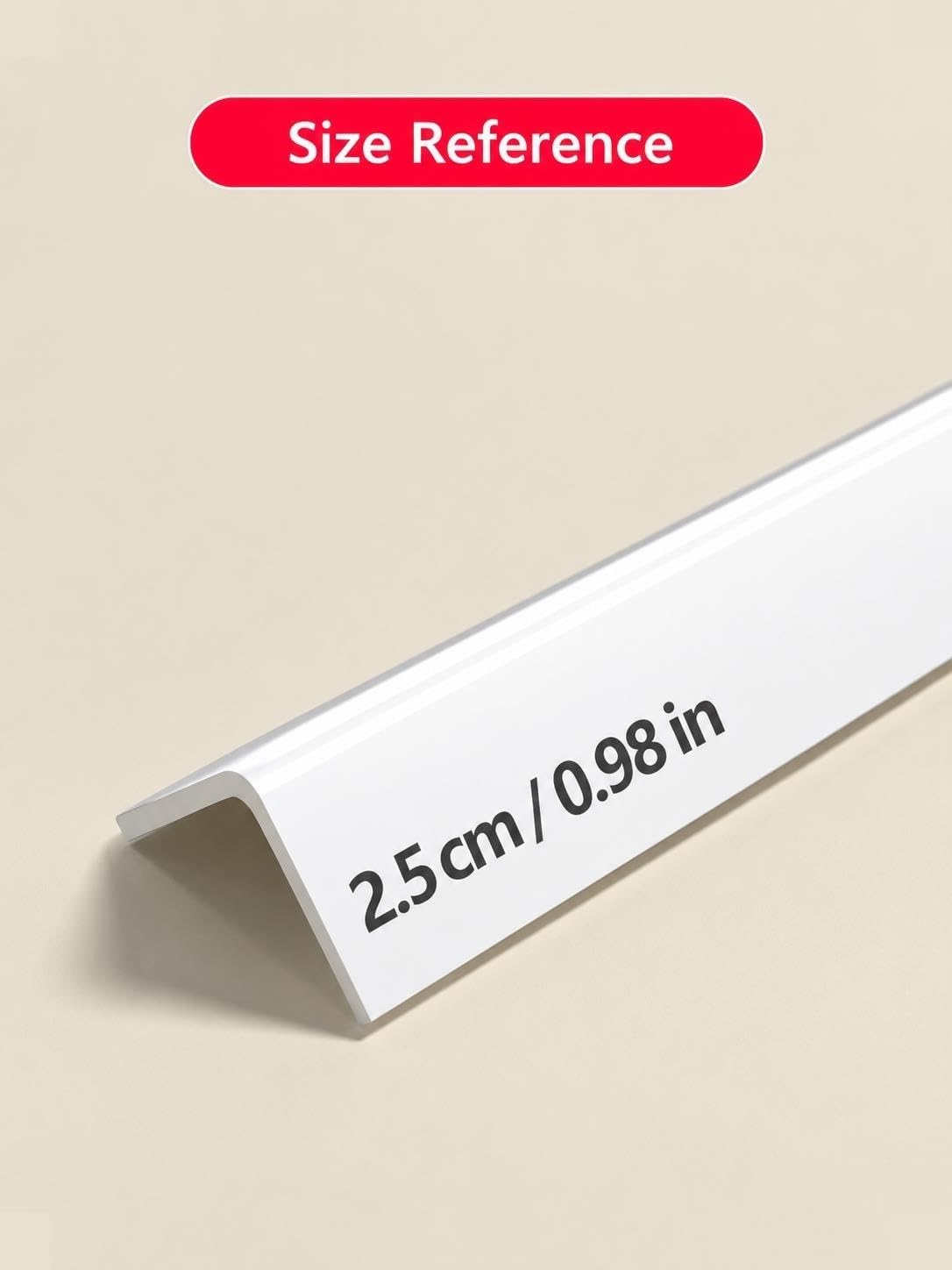 Protector Esquinas PVC 25mm Adhesivo Pared 2 Unidades