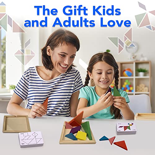 3 Bees & Me 860009131613 2 Wooden Tangram Shapes Puzzle Toys thumb #1