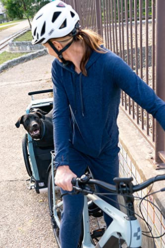 Burley Bark Ranger Fahrradanhänger Schwarz/Blau Einheitsgroße