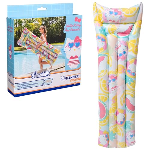 Swimways Hello Kitty Suntanner Pool Float, Inflatable Pool Floats & Kids Pool Toys, Swimming Pool Accessories & Beach Essentials for Teens Aged 14 &...