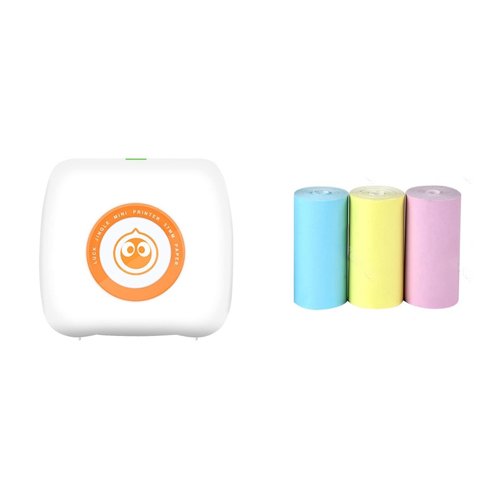 Mini Pocket Printer Multi Functional Photo Picture Bill Note Printer Label Maker Add 3Color Note(WH 3Color Note)