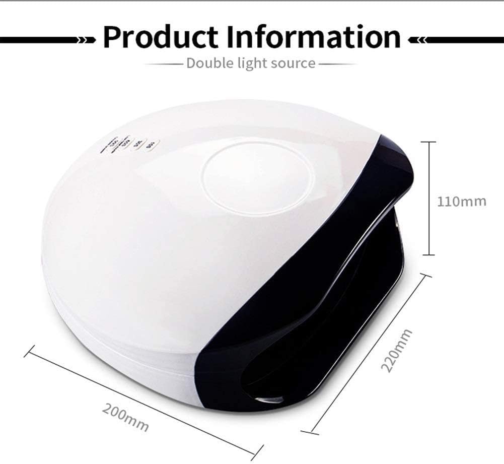 56W UV LED Nail Lamp, Gel Nail Light for Nail Polish UV Dryer with 4 Timers Setting, Automatic Sensor.