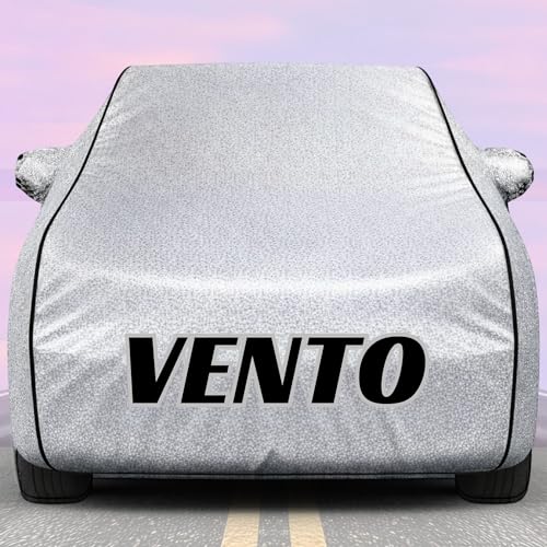 Image of Kings of Cover New Silver 100% Waterproof Vento Car Cover | Polyester Car Body Cover for Rain & Sun | UV Protection, Dustproof, Scratch Resistant, Windproof, Heat Resistant, Custom Fit