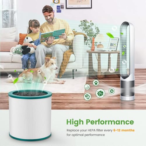 Image of Airpurifier Replacement Filter Compatible with Dyson Tower Purifier Pure Cool Link TP01, TP02, TP03, BP01, AM07, AM09, AM011 Compare to Part 968126-03