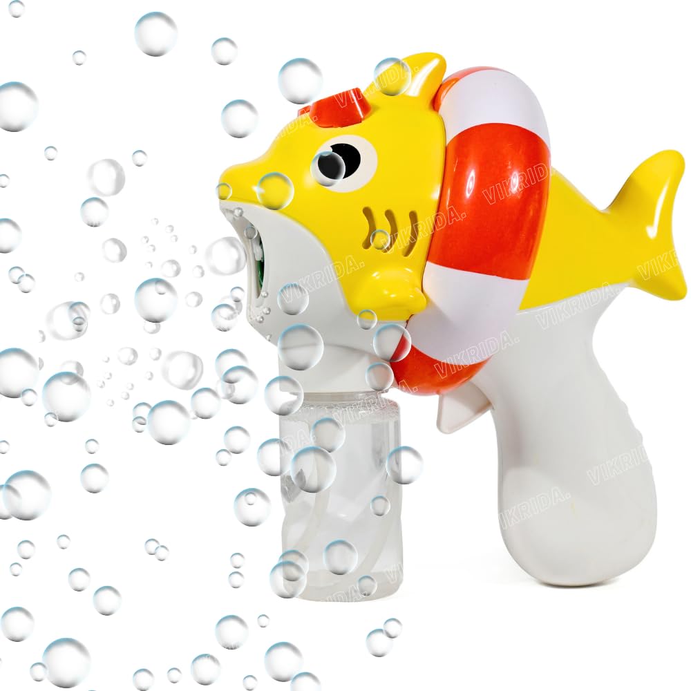 See full amazon price history chart for VikriDA Shark Automatic Bubble Gun, Bubble Maker Blower Machine with 1 Bubble Solutions for Kids | Bubble Blower for Bubble Blaster Party Favors - Yellow VikriDA Shark Automatic Bubble Gun, Bubble Maker Blower Machine with 1 Bubble Solutions for Kids | Bubble Blower for Bubble Blaster Party Favors - Yellow (B0D265MYPS) Amazon Price History, Amazon Price Tracker