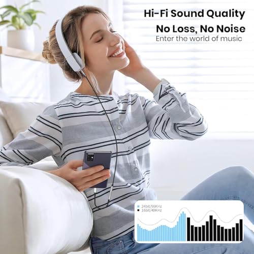 Image of Q3 Type C to 3.5 mm Audio Jack Connector with DAC Headphone Converter Adapter Compatible with iPhone 16 /15 Pro Max /15 Pro /15 Plus, Galaxy S24 / S23 /S22 /S21 /S208 & Other Type C Phones