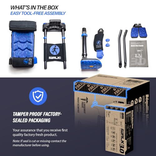 iWALK3.0 – The Original Hands Free Knee Crutch - Alternative to Crutches and Knee Scooters - iWALK Replaces Crutches for Adults - Peg Leg Crutch For Lower Leg Injuries - See All Qualifications for Use