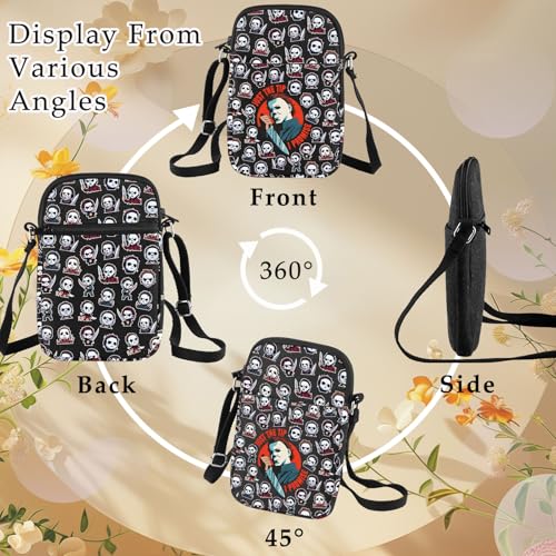 BWWKTOP Michael Crossbody Bag Michael Killer Gift Just The Tip I Promise Michael Myers Shoulder Bag Halloween Killer Merch4