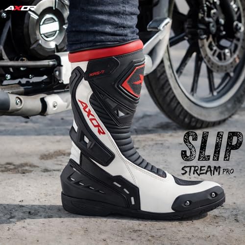 Image of Axor Slipstream PRO Riding Boots Black White Red UK10