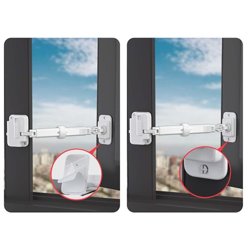 Window Stopper ABS Sliding Window Lock Safety Anti-Theft Latch Detachable Design for Sliding - Image 4