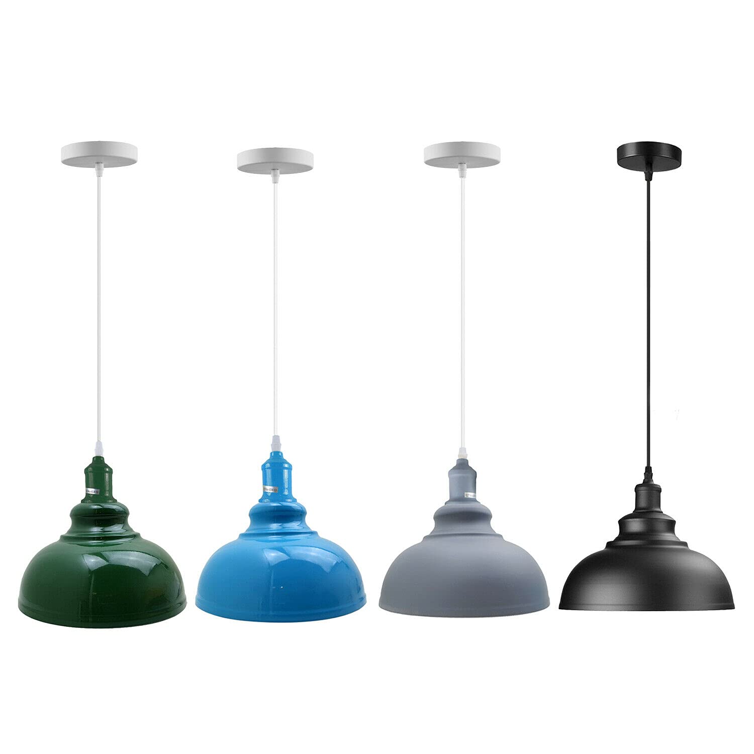 Lámpara colgante moderna vintage industrial colgante iluminación techo pantalla - Imagen 7 de 25