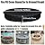 GoldenRaindrop Round Fire Pit Cover for In-Ground Fire Pit 70 - 74 Inch, Weather-resistant Tear-resistant Large Round Firepit Covers for Garden?Patio?Backyard - Stone Firepits Protective Cover, Black