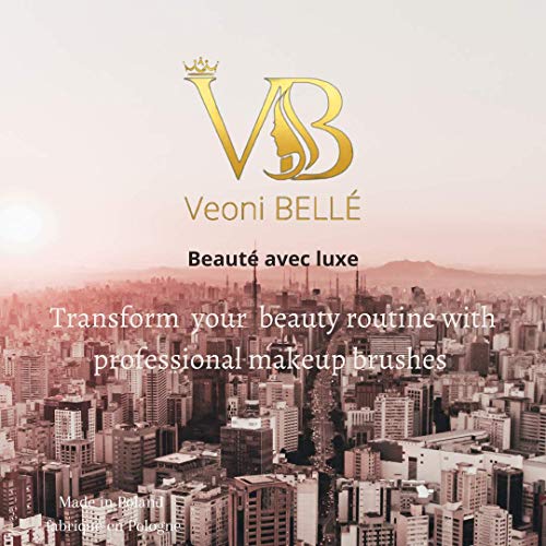 Image of Travel Brush with Foundation Veoni belle Brush, Powder Brush, Eyeshadow Blending Brush & Flat Brush | Soft Bristles Makeup Brushes Set for Women (Tapered Blending Brush)