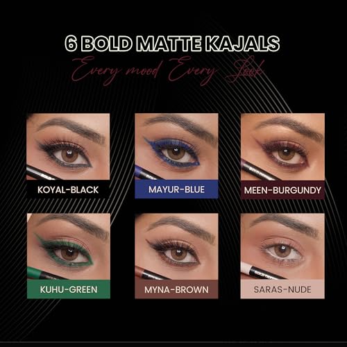 Image of Parul Garg Beauty Bold Define Matte Kajal | Smooth Glide for Waterline & Lash Line | Everyday Wear Kajal | Long-Lasting, Vegan & Cruelty-Free (Meen)