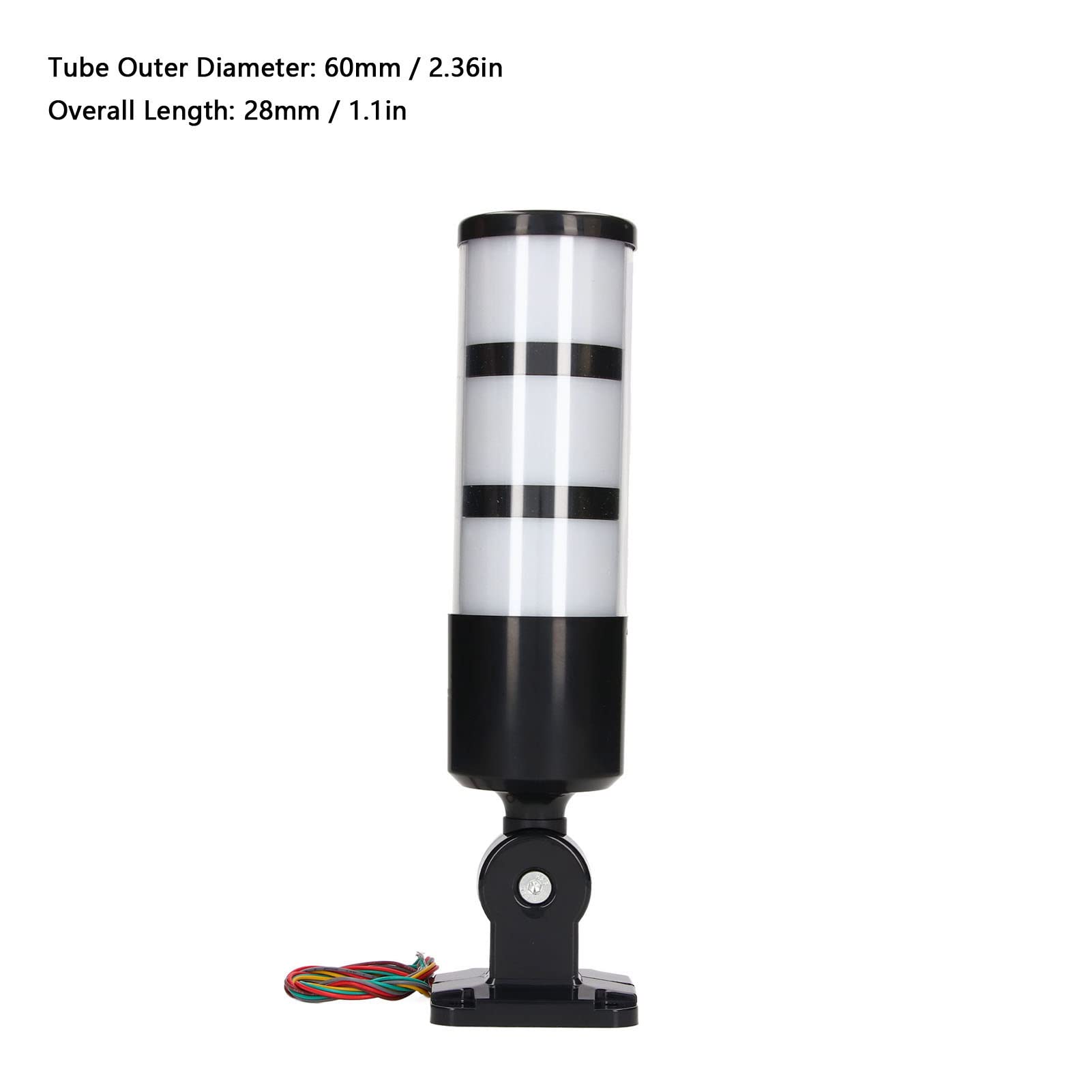 FLEXMAN DC 12~24V LED Torre Señal Luces Pila, ABS Emergencia LED Luz Estroboscopica de Advertencia de Luces Beacon para Líneas de Montaje Industrial, Taller de Máquinas Herramientas