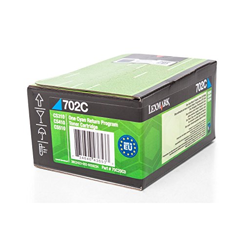 Toner Lexmark 702C cyan original cartouche d'encre laser pour CS 310 410 510