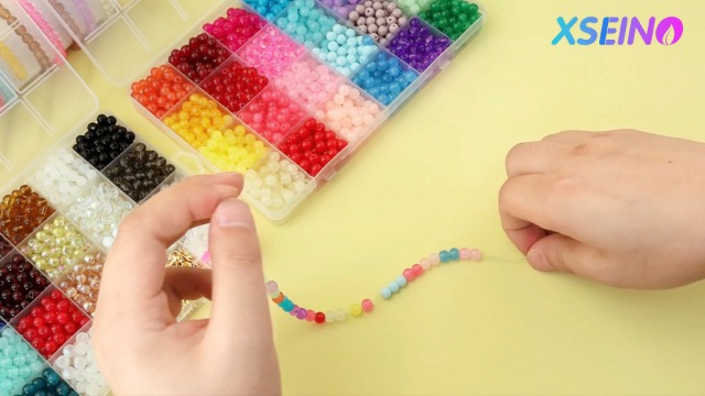 Amazon.com: XSEINO 2400 PCS 8mm Glass Beads Bracelet Making Kit