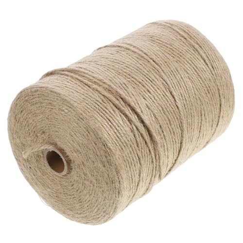 Corde de jute tressée 2 mm 500 m rouleau naturel Hemobllo pour diy loisirs créatifs et présent