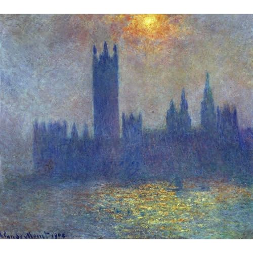 Affiche Monet Parlement au soleil 101x127 cm pour salon