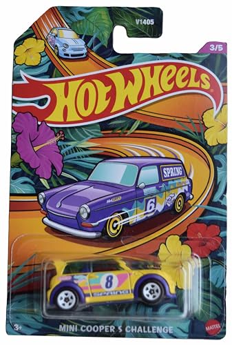 Hot Wheels Mini Cooper S Challenge amarillo miniatura 1