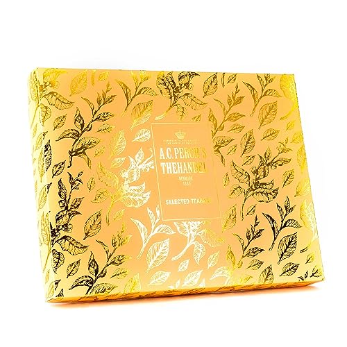 A.C. Perchs Tee Geschenkset Orange | Teeset mit 18 Teebeuteln, 6 Geschmacksrichtungen | Premium Tee box Geschenk & Kollektion für Teeliebhaber | Royal Tea | Seit 1835