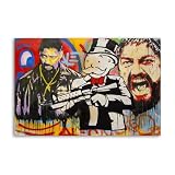 JAWWENHA Alec-Monopolys Denzel Gun Man Canvas Art Poster And Wall Art Picture Print Modern Family Bedroom Decor Posters 16x24inch(40x60cm)