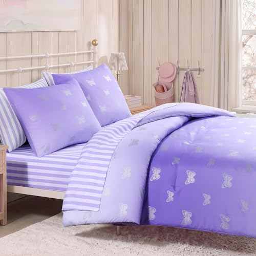 Image of Queen Comforter Set with Sheets for Girls-7 Pieces Queen Bedding Sets