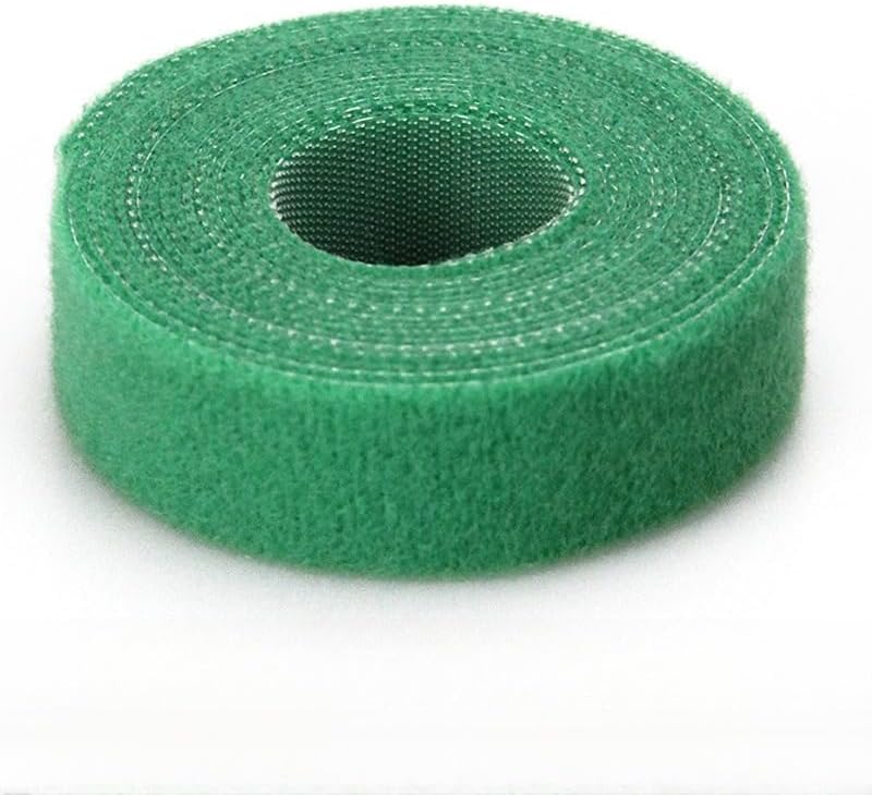1 Roll Portable Cable Organizers Cable Ties 5m 16.4ft Reusable Fixed Tie for Data Cable Storage Home Office Use (Green 3m)